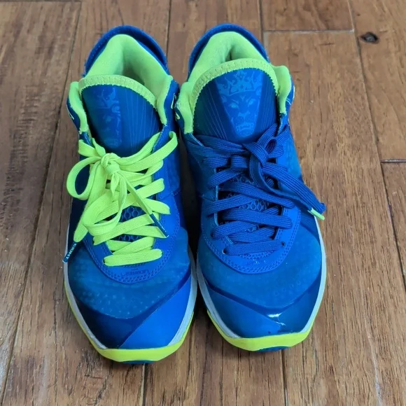 Nike LeBron 8 V2 Low Sprite Blue & Neon Green Athletic Basketball Shoes - Picture 2 of 13